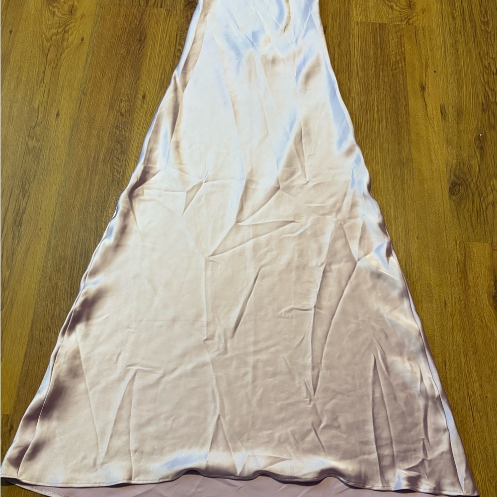 Zara Light Pink Satin Dress